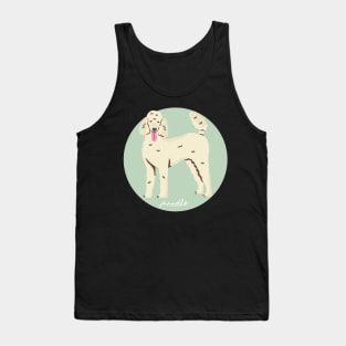 Poodle Dog Breed Cursive Graphic Tank Top